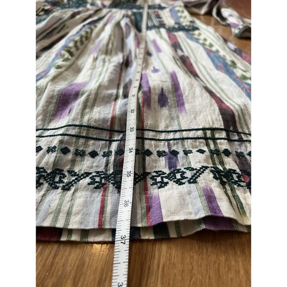 Anthropologie DRA Los Angeles Multicolor Embroidered Festival Boho Midi Dress M - Picture 8 of 9